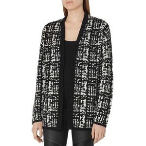 Reiss Monochrome Patterned Cardigan